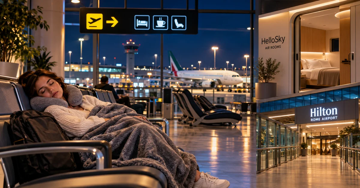 Sleep in Rome Fiumicino Airport